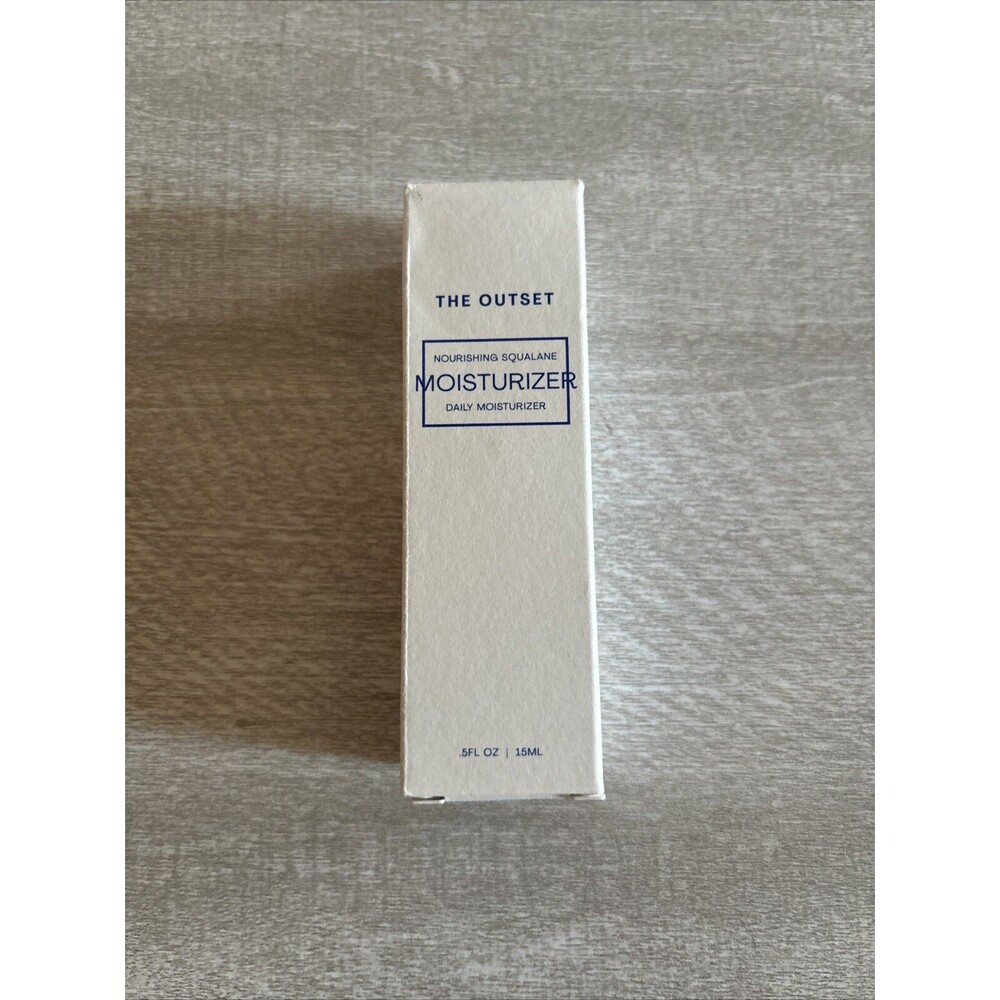 The Outset Nourishing Squalane Daily Moisturizer .5 oz Travel Size NIB